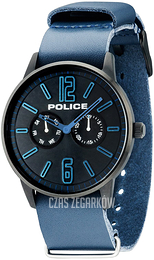 Police Czarny/Skóra Ø43 mm 14766JSB.02