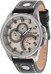 Police Szary/Skóra Ø48 mm 14799JSU.61
