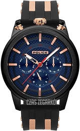 Police Niebieski/Stal w kolorze różowego złota Ø50 mm 15414JSB.03P