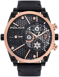 Police Czarny/Skóra P15381JSBR61