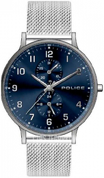 Police Berkeley Niebieski/Stal Ø42 mm P15402JS03MMA