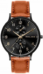 Police Classic Czarny/Skóra Ø42 mm P15968JSB02A