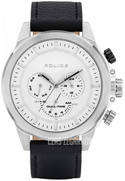 Police Belmont Biały/Skóra Ø50 mm P15970JS01