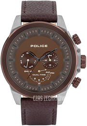 Police Belmont Brązowy/Skóra Ø50 mm P15970JSUBZ12