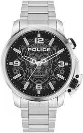 Police Czarny/Stal Ø44 mm PEWJJ2110003