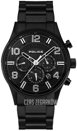 Police Classic Czarny/Stal Ø45 mm PEWJK2203102