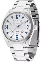 Police Memphis Srebrny/Stal Ø44 mm PL13893JS.04MA