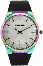 Police Srebrny/Skóra Ø43 mm PL14211JSRW.04