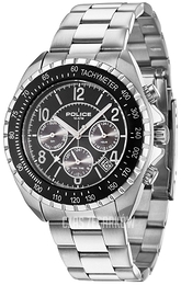 Police Navy V Czarny/Stal Ø44 mm PL14343JS.02M