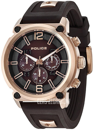 Police Multifunction Wielokolorowy/Stal w kolorze różowego złota Ø50 mm PL14378JSR.12P