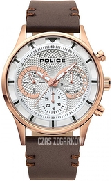 Police Driver Srebrny/Skóra Ø45 mm PL14383JSR.04