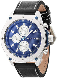 Police Multifunction Niebieski/Skóra Ø50 mm PL14537JS.03A