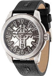 Police Mystery Szary/Skóra Ø46 mm PL14637JSQS.57