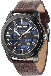 Police Mystery Niebieski/Skóra Ø50 mm PL14637JSQU.03