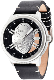 Police Czarny/Skóra Ø50 mm PL14685JS.04