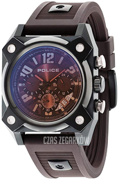 Police Hellcat Brązowy/Guma Ø44 mm PL14690JSB.12AP