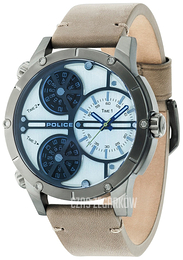 Police Rattlesnake Niebieski/Skóra Ø52 mm PL14699JSU/07