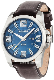 Police Focus Niebieski/Skóra Ø46 mm PL14762JS.03