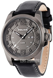 Police Focus Szary/Skóra Ø46 mm PL14762JSU.61