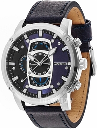 Police Power Play Niebieski/Skóra Ø53 mm PL14831JS.03