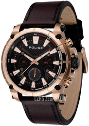 Police Operator Czarny/Skóra Ø49 mm PL14832JSR/02