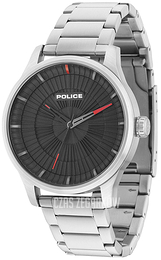 Police Jet Czarny/Stal Ø44 mm PL15038JS/02M