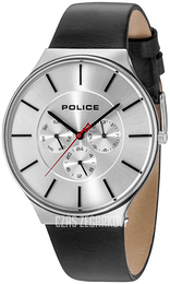 Police Srebrny/Skóra Ø43 mm PL15044JS.04