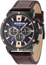 Police Niebieski/Skóra Ø50 mm PL15047JSB.03