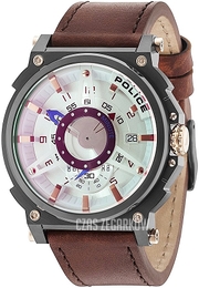 Police Biały/Skóra Ø53 mm PL15048JSU.04