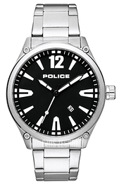 Police Czarny/Stal Ø48 mm PL15244JBS/02M