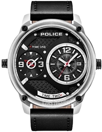 Police Blackout Czarny/Skóra Ø50 mm PL15268JS.02