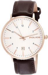 Police Biały/Skóra Ø42 mm PL15303JSR.01