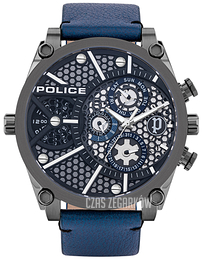 Police Szary/Skóra Ø51 mm PL15381JSU/61B