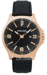 Police Clan Czarny/Skóra Ø44 mm PL15384JSR/02