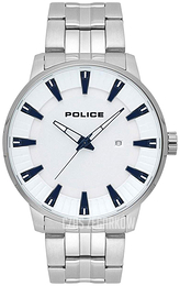 Police Biały/Stal Ø44 mm PL15391JS.04M