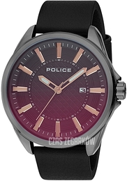 Police Checkmate Brązowy/Skóra Ø50 mm PL15408JSU.61