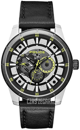 Police Czarny/Skóra Ø48 mm PL15410JSTB.04