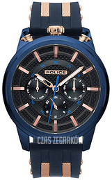 Police Upside Czarny/Stal w kolorze różowego złota Ø48 mm PL15414JSBL/61P