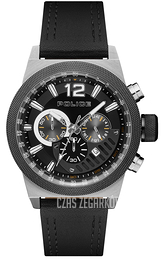 Police Czarny/Skóra Ø47 mm PL15529JSTB/02