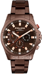 Police Brązowy/Stal Ø45 mm PL15541JSBN.12M