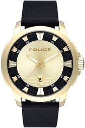 Police Zloty/Skóra Ø50 mm PL15653JSG.06