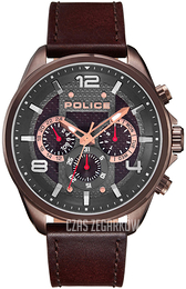 Police Szary/Skóra Ø50 mm PL15658JSBN.12