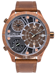 Police Bushmaster Brązowy/Skóra Ø52 mm PL15662XSQR/12