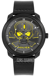 Police Czarny/Skóra Ø44 mm PL15714JSB/02