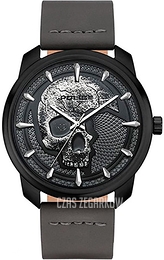 Police Bleder Szary/Skóra Ø44 mm PL15714JSU.61A