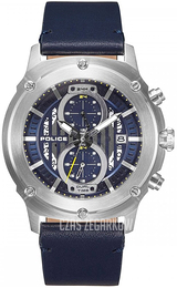 Police Niebieski/Skóra Ø45 mm PL15917JS.03