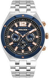 Police Kediri Niebieski/Stal Ø46 mm PL15995JSTBL.61M