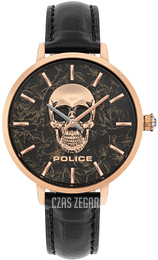 Police Miona Czarny/Skóra Ø36 mm PL16032MSR.02