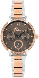 Police Nadu Brązowy/Stal w kolorze różowego złota Ø34 mm PL16043BSTR.39M