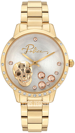 Police Srebrny/Stal w odcieniu złota Ø36 mm PL16071MSG.22M